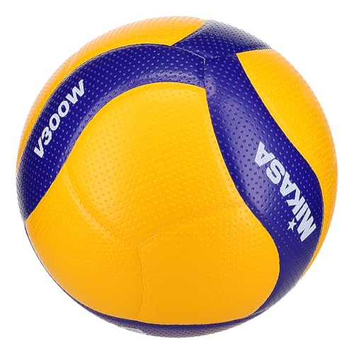 Mikasa Indoor Volleyball V300W - Size 5 Official Game Ball for Competition & Practice