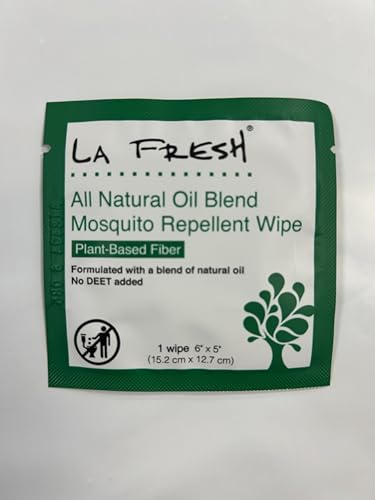 LA Fresh Natural Peppermint Scent Outdoor Shield Wipes - 200 Count Pack