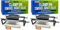 Better Boat Clamp On Boat Seat Swivel Mount 9-18.5 Inch Pack of 2 for Jon & Aluminum Boats