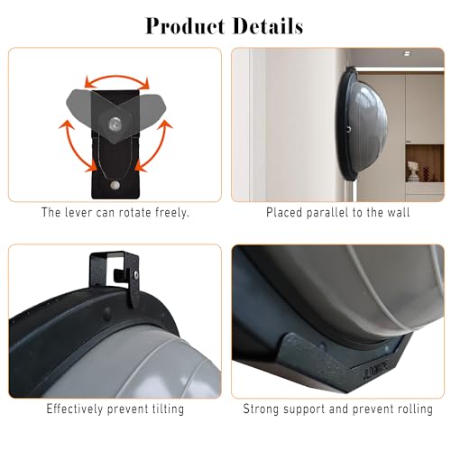 Wall Mount Exercise Ball Holder for Yoga & Balance Trainers