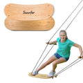 Swurfer TreeSkate Outdoor Kids Tree Swing Brown/Green, Adjustable Handles, Supports 200 lbs