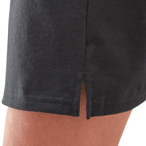 Women's Jersey Shorts Black 1X Plus Size Lightweight Comfortable Shorts