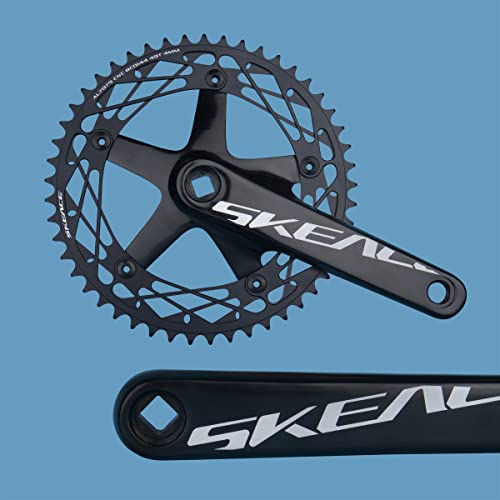 165mm Bike Crankset with 144BCD, 48T/49T Chainring for Track & Fixed Gear Bikes