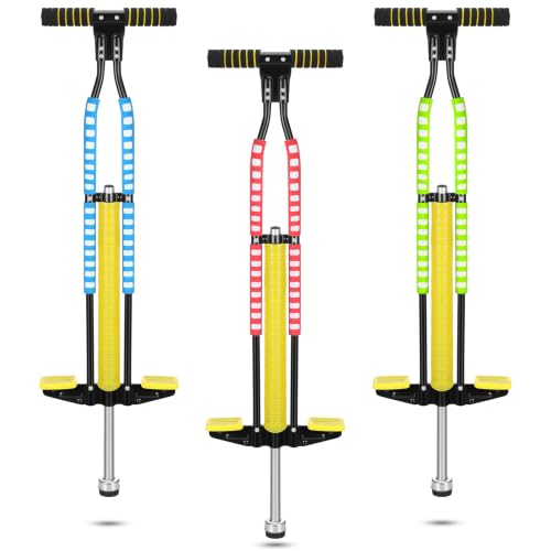 Double Bar Pogo Stick for Teens & Adults - Heavy-Duty Support 80-160 Lbs - 3 Vibrant Colors