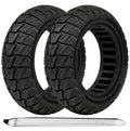 TOCBEUU 2-Pack Black Solid Tires for E-Scooters 10x2.75/10x2.70-6.5, Compatible with Hover-1, Hiboy, Emove, Dualtron, Speedway, Kugoo G-Booster