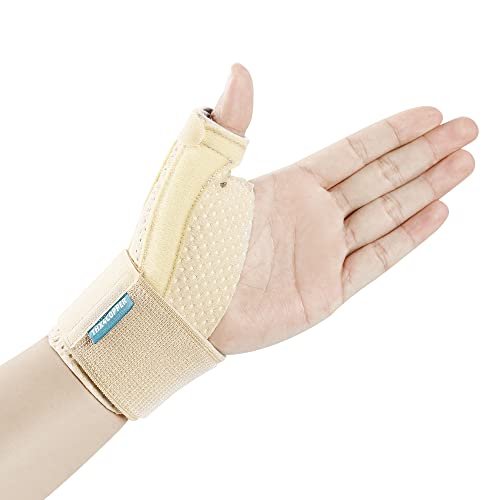 Thumb & Wrist Stabilizer Splint for Pain Relief, Arthritis, Sprains, Tendonitis, Carpal Tunnel - Beige, Large/X-Large