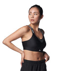 Under Armour Infinity High Impact Sports Bra Large D/DD Black & White