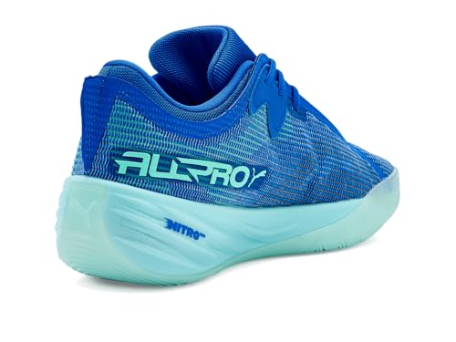 PUMA All-Pro Nitro 2 Frost Basketball Shoes - 13 Bluemazing/Nitro Blue/Elektro Aqua