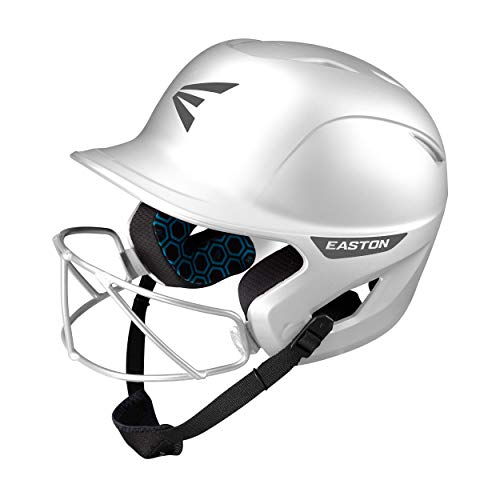 Easton Ghost Batting Helmet with Mask - Fastpitch Softball, M/L, White