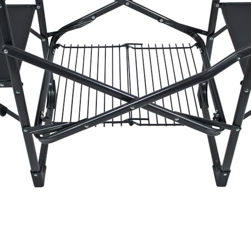 Portable Camping Kitchen Table - Slim-Fold Cook Station with Heat-Resistant Top & Storage Racks