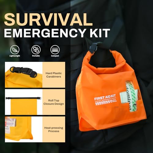 RHINO RESCUE Waterproof Boat First Aid Kit with Dry Bag - Yellow