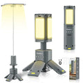 Dark Gray Portable Camping Lantern with 14000mAh Battery, Telescopic & Dimmable Light