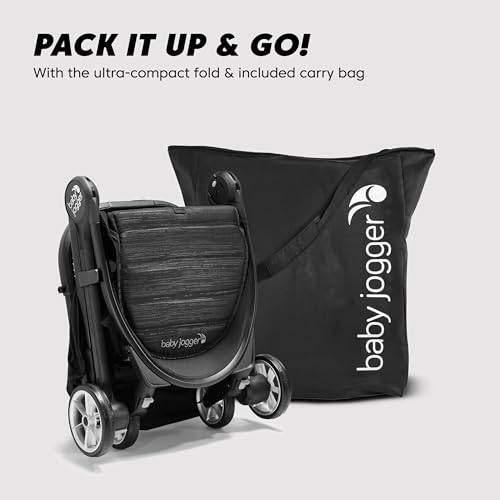 Baby Jogger City Tour 2 Travel Stroller - Ultra-Lightweight Compact Baby Pushchair, Black - Single Variation