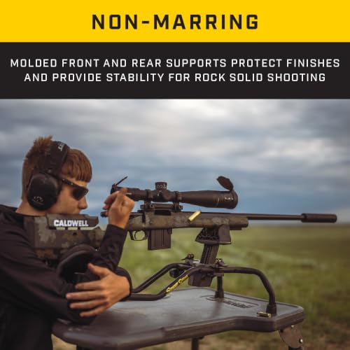 Adjustable Ambidextrous Rifle Shooting Rest with Lightweight Design - Caldwell
