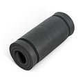 Black Extra Thick 1-Inch Yoga Mat with Strap - Non-Slip Cushioned Exercise Floor Mat