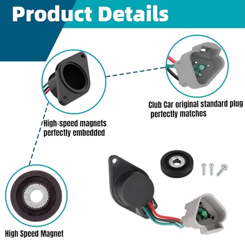 Golf Cart Speed Sensor High Speed Magnet Compatible with Club Car IQ DS