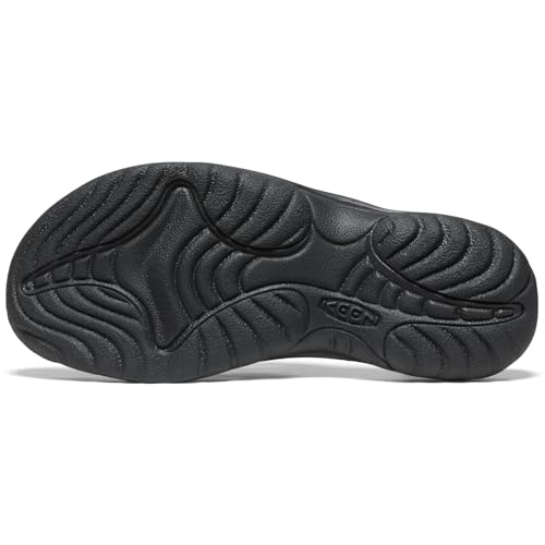 KEEN Waimea Leather Flip-Flops - Men's 8.5 Black/Black