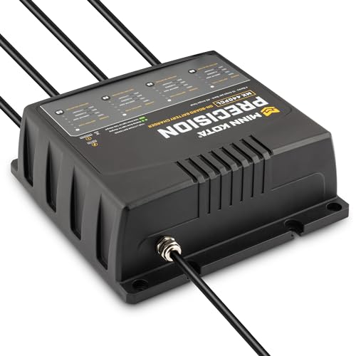 Minn Kota Precision MK-440PCL Marine Battery Charger - 4 Banks, 10A Each, Waterproof