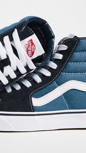 Vans Unisex UA Sk8-Hi Top Sneakers Navy White 13.5 Women / 12 Men