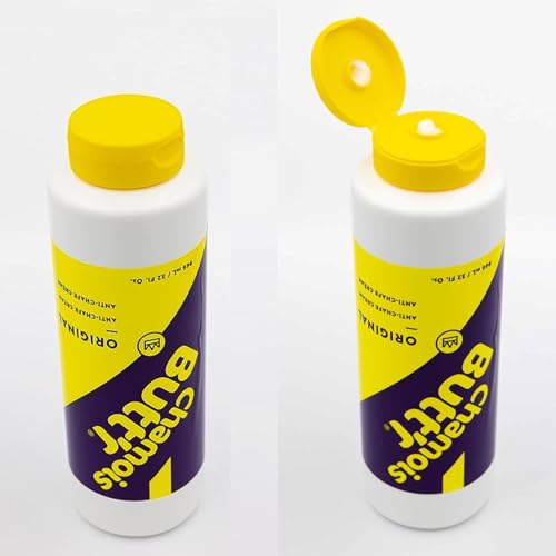 Chamois Butt'r Anti-Chafe Cream 32oz with Keychain Light for Athletes