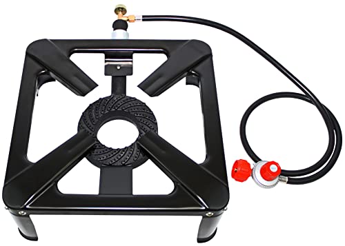 Flame King 120K BTU Heavy Duty Propane Burner for Turkey Fryer & Outdoor Cooking