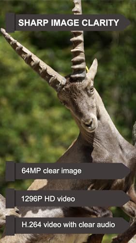GardePro E6P Max WiFi Trail Camera Camo Rechargeable 8000mAh Battery