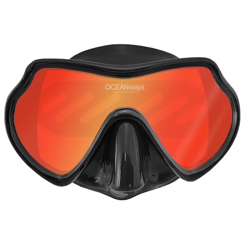SeaDive Oceanways HD Anti-Fog Swim Mask Black Silicone