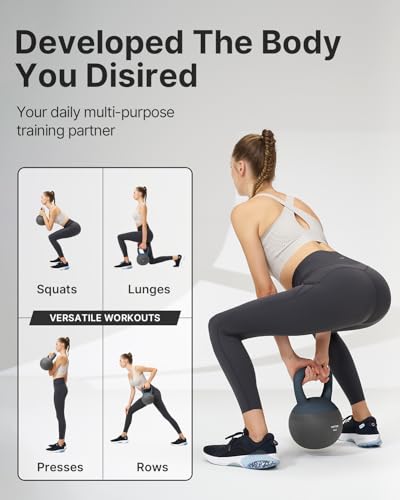 30LB Blue Soft Kettlebell Set for Strength Training & Home Workouts
