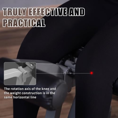 Z ZHICHI 2-in-1 Leg Curl & Extension Machine for Home Gym, Adjustable Calf & Thigh Workout Equipment