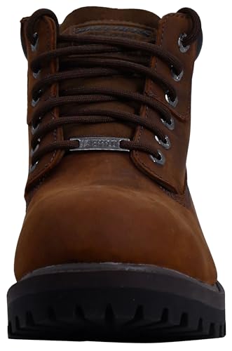 Skechers Men's Waterproof Verdict Boots - Dark Chocolate, Wide Size 11