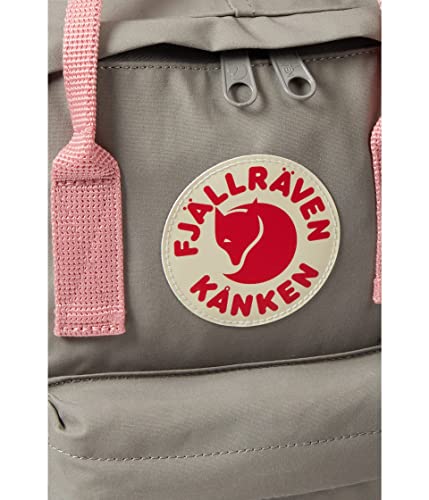 Fjällräven Kanken Mini Backpack - Compact Everyday Carry, Durable Vinylon, Fog/Pink (One Size)