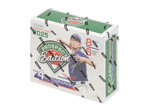 2025 Panini Prospect Edition Baseball Trading Card Box with 4 Autographs