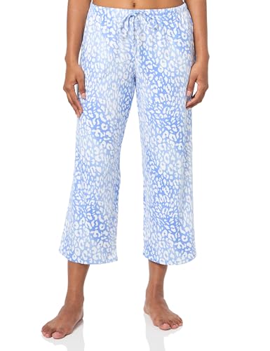 Natori Women's Animal Print Lounge Pajama Set - Blue Orchid, Medium, 27" Length