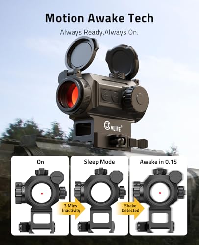 CVLIFE - Multi-Reticle 6 & 43 MOA Auto Brightness & Motion Awake