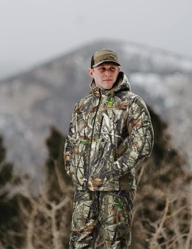 TIDEWE Men's Hunting Suit with Face Mask - Large Silent Camouflage Outfit