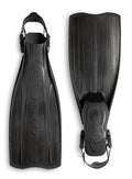 Cressi Pro Light Open Heel Diving Fins - Lightweight, Well-Balanced, Black / M/L