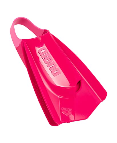 Arena Powerfin Pro II Swim Training Fins Pink 7.5-9 Unisex Silicone Short Blade