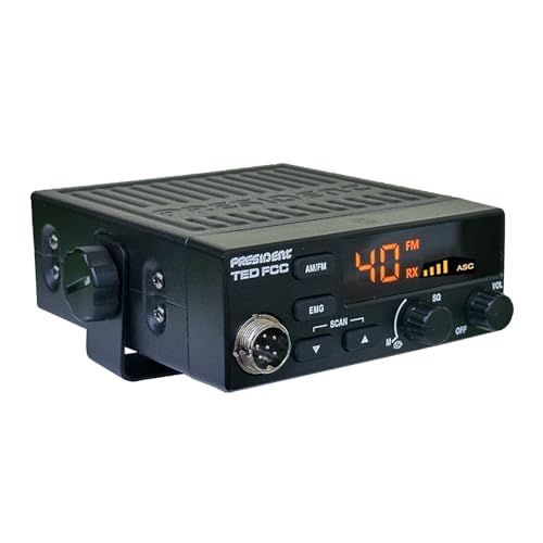President CB Radio Starter Kit with FCC 40-Channel AM/FM Radio & Magnetic Mount Antenna
