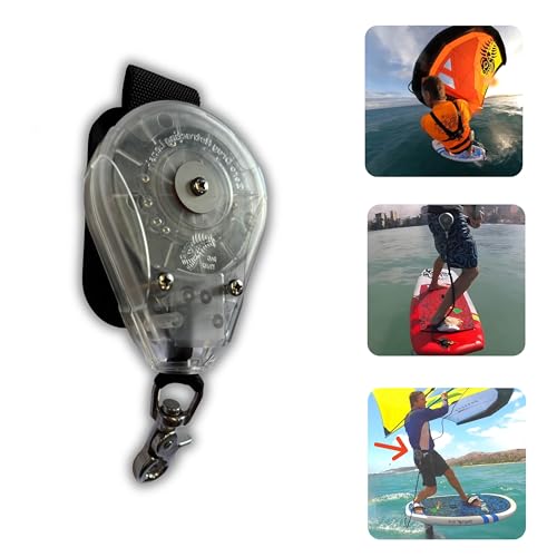 Blue Planet Zero Drag Retractable Leash for Wingfoiling & SUP - Tangle-Free, Saltwater Resistant