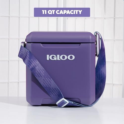 Igloo Tag Along Too Coolers Insulated Hard Shell Picnic Cooler with Dusted Grape Variation