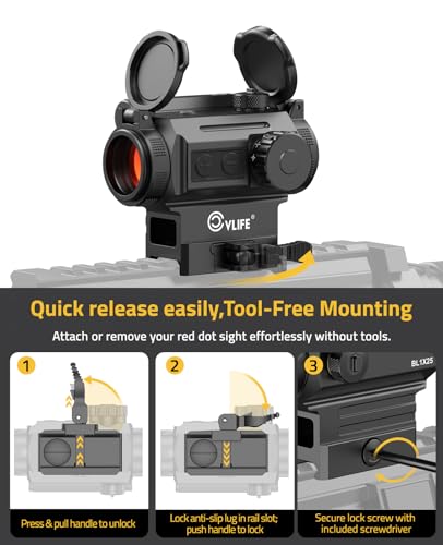 CVLIFE - Multi-Reticle 6 & 43 MOA Auto Brightness & Motion Awake