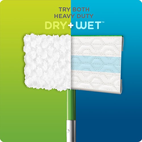Swiffer Dry & Wet Floor Mop Starter Kit - Easy Cleaning System