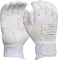 Rawlings ICON Adult Batting Gloves White Large - Pro-Grade Leather, Reinforced Palm