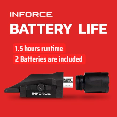 Inforce Gen 3 WML White Light with 450 Lumens & Focused Beam (Black)