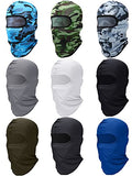 Satinior 9 Pack Winter Balaclava Ski Masks for Men - Dark Colors