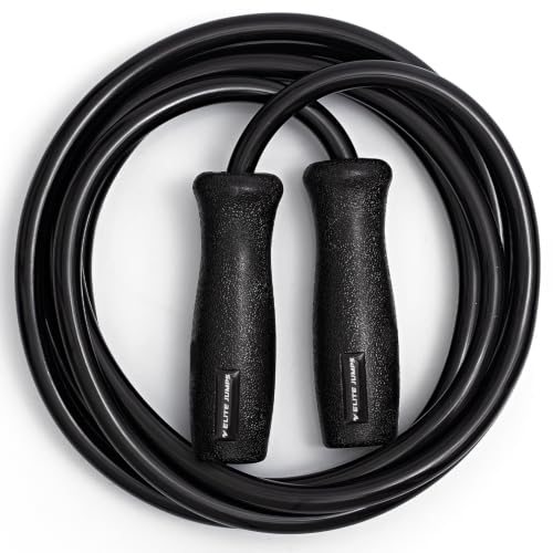 Elite Muay Thai 2.0 Weighted Jump Rope Black - MMA & Fitness Training