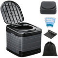 Heavy Duty Portable Camping Toilet - Foldable Luggable Loo for Adults, 17.1"H, 660LBS Capacity