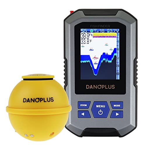 Wireless Fish Finder with HD Display 147Ft Depth Detection Waterproof Sensor
