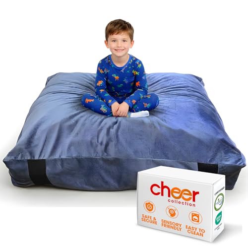 Kids Sensory Crash Landing Pad 3x4 Ft - Washable Foam Play Mat, Safe & Cushioned