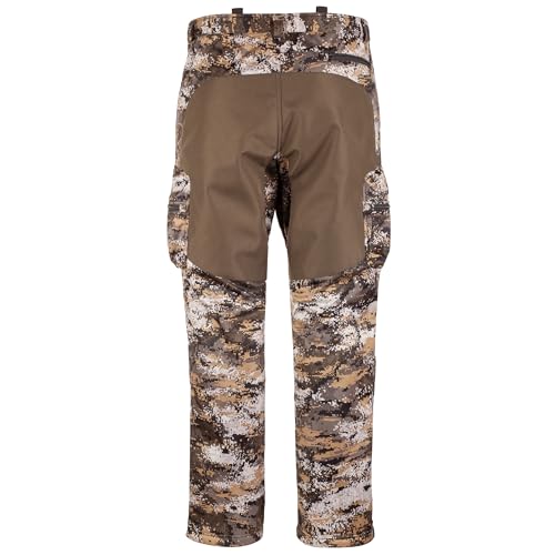 Huntworth Ketchikan Men's Heavyweight Windproof Soft Shell Hunting Pants - Medium, Disruption Camo